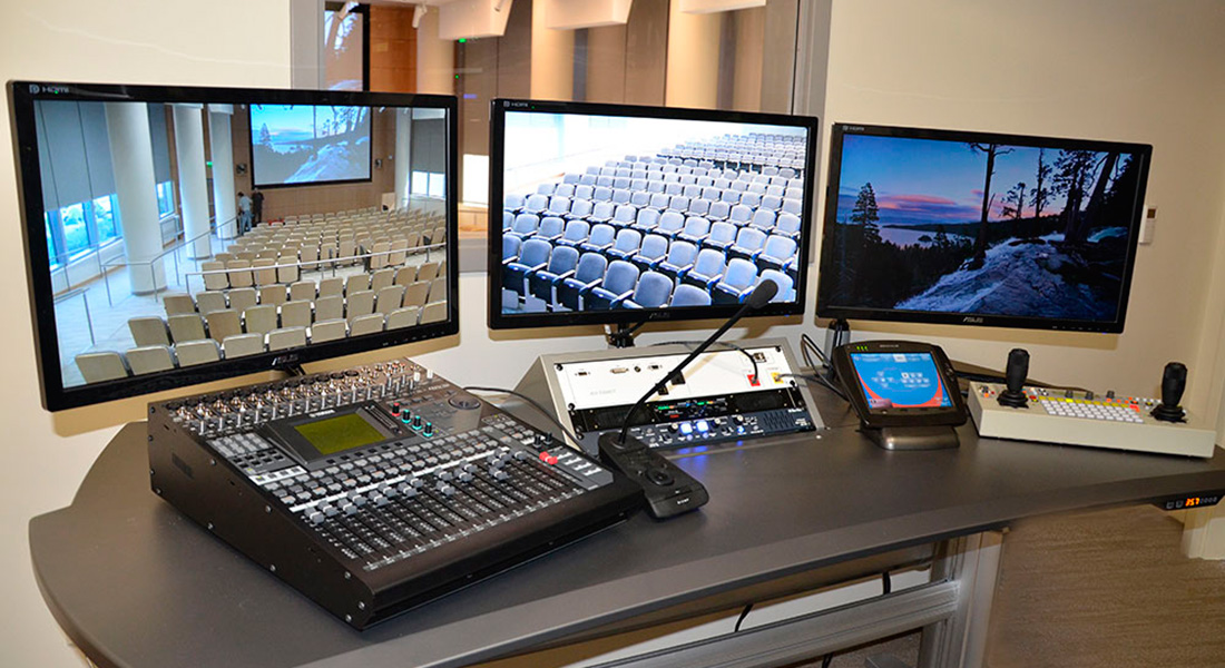 Sala de control audiovisual